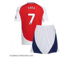 Arsenal Bukayo Saka #7 Replik Heimtrikot Kinder 2024-25 Kurzarm (+ Kurze Hosen)